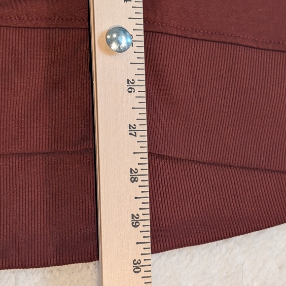 Women's Plus XXL Tunic Sweatshirt Rust/Brown - Picture 4 of 9